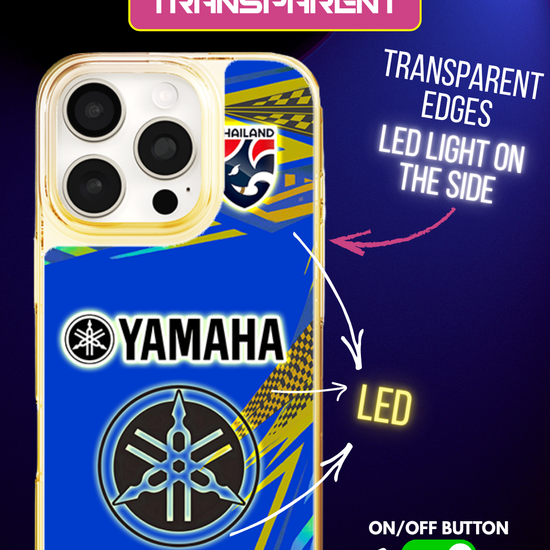Funda LED Luminosa para iPhone - Yamaha Bleue