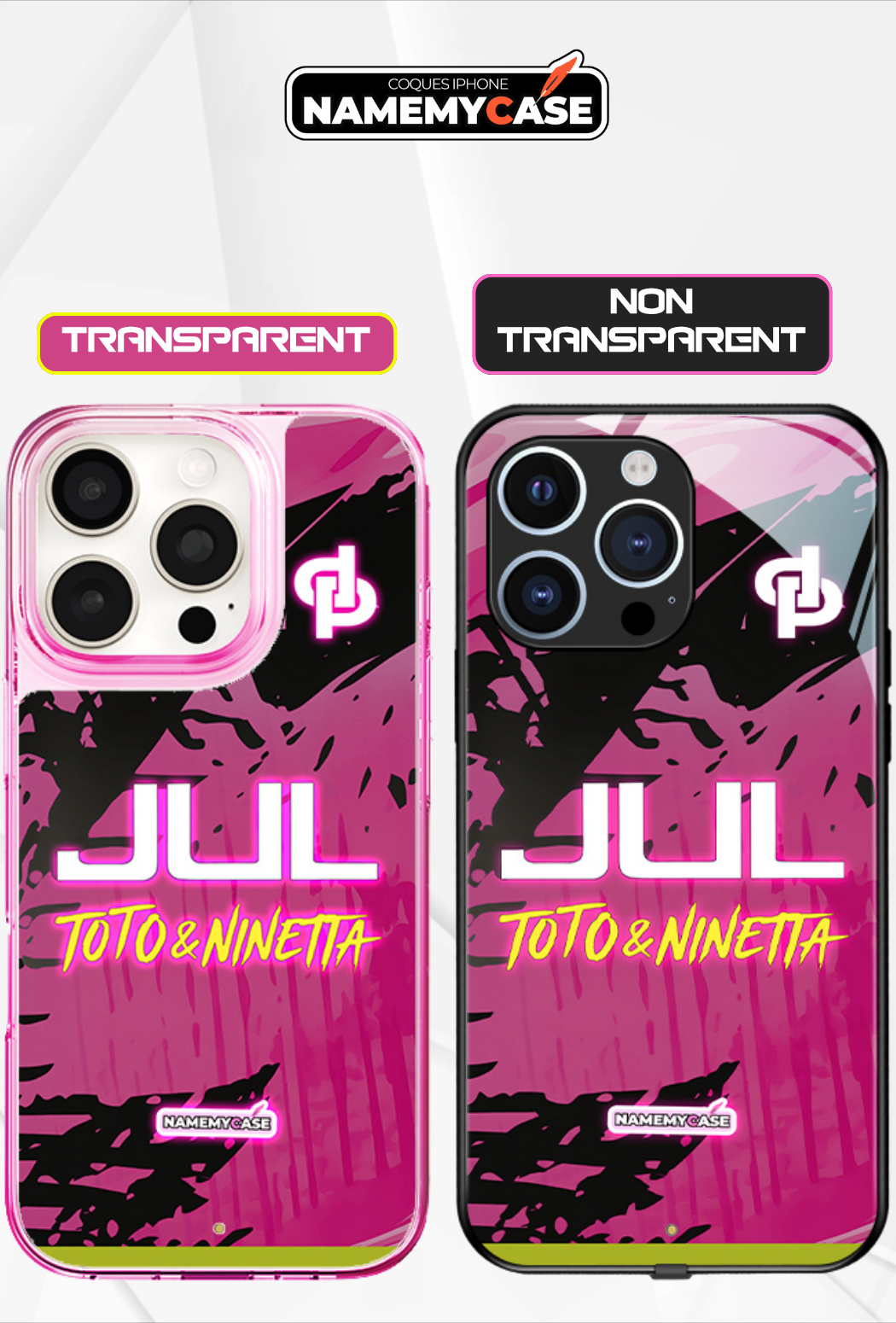 Funda LED para iPhone JUL Rosa