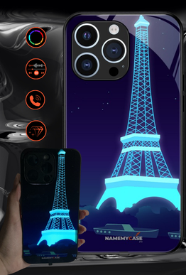Funda LED Luminosa para iPhone - Torre Eiffel
