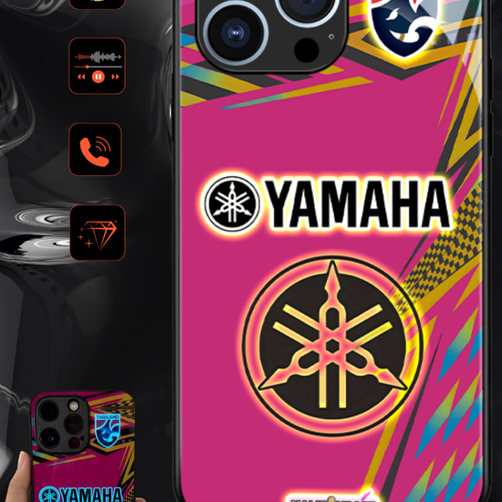 Funda LED para iPhone - Yamaha Rosa