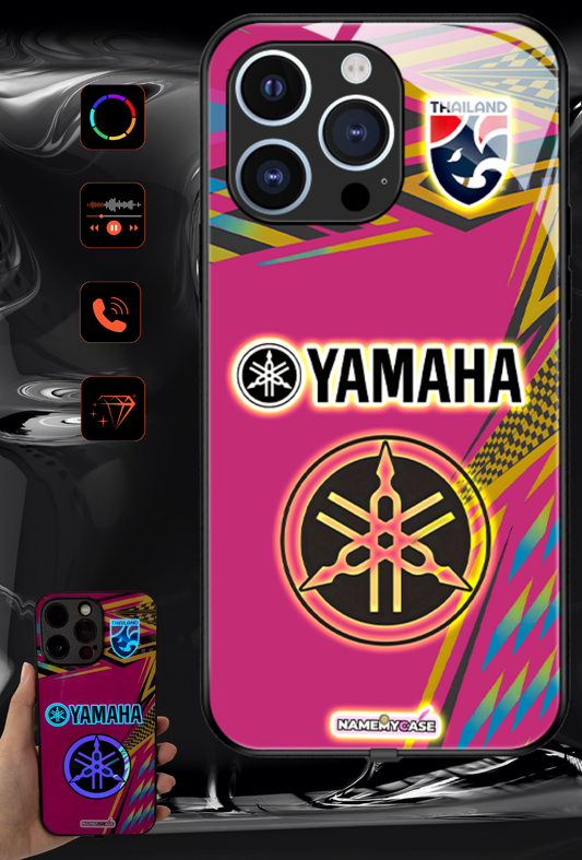 Funda LED para iPhone - Yamaha Rosa