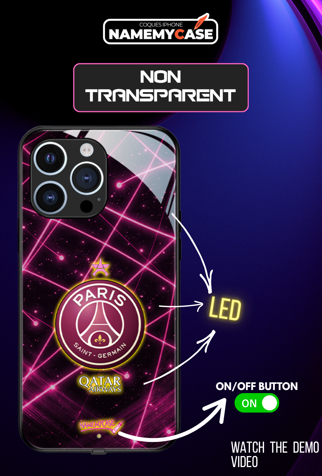 Funda LED Luminosa para iPhone - PSG Pulse