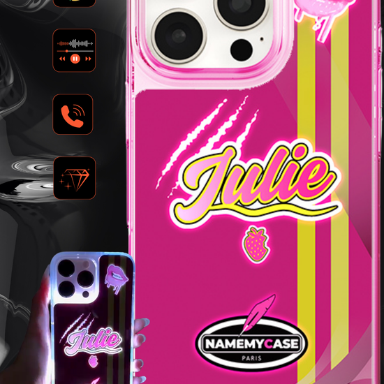 Funda personalizada para iPhone con luz LED