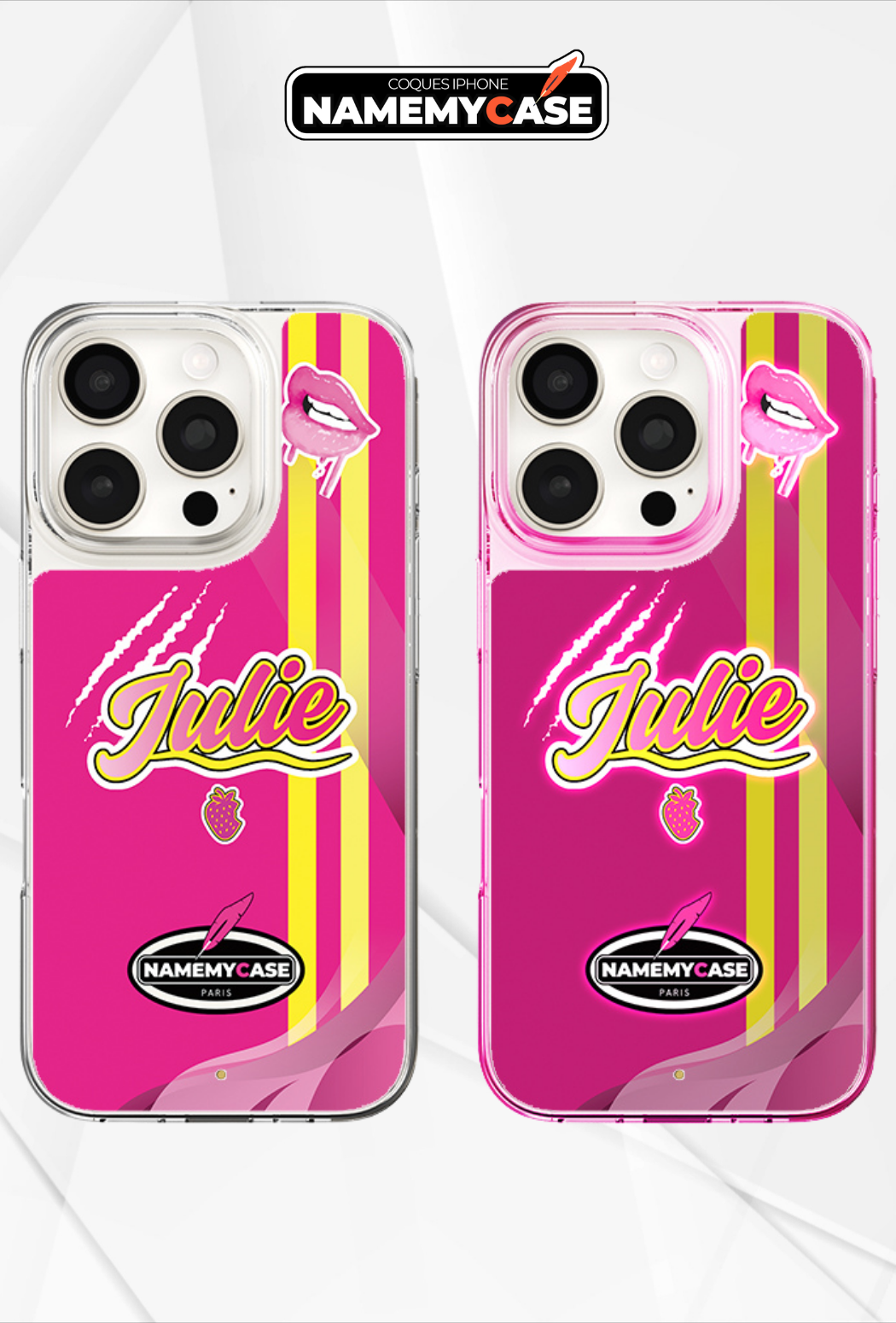 Funda personalizada para iPhone con luz LED