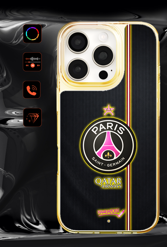 Funda LED para iPhone - PSG Rosa