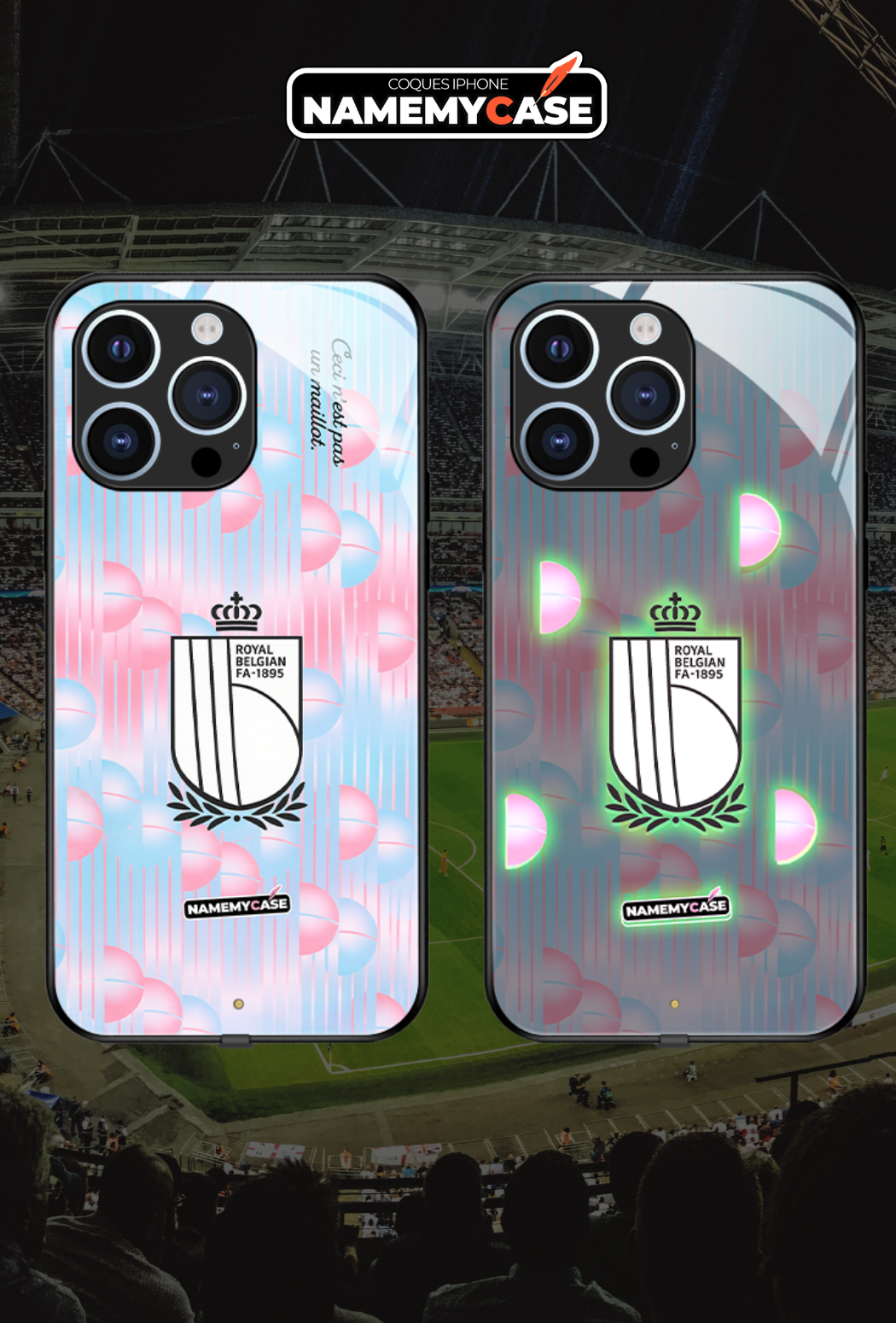 Funda LED para iPhone Omerta Rosa
