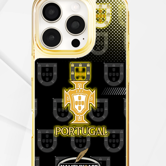 Funda LED para iPhone - Negro Portugal