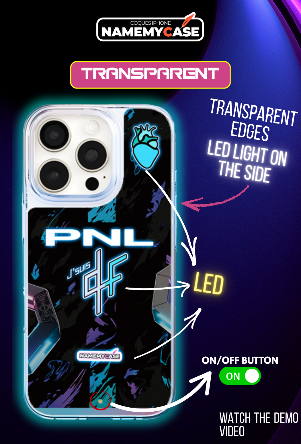 Funda LED para iPhone - PNL