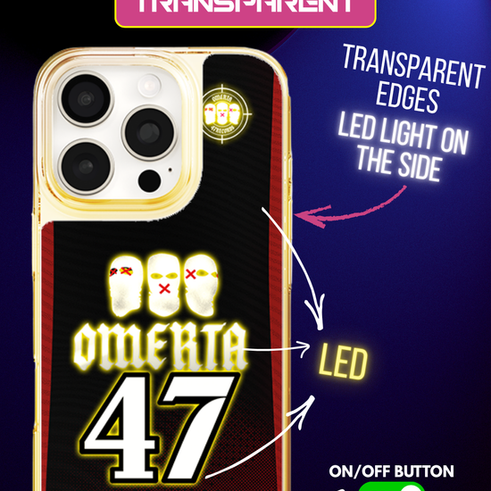 Funda LED para iPhone - Omerta Negro