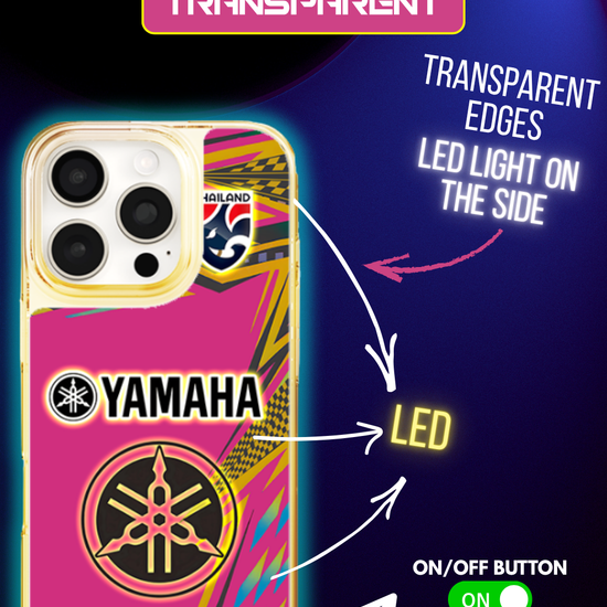 Funda LED para iPhone - Yamaha Rosa