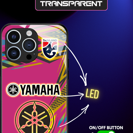 Funda LED para iPhone - Yamaha Rosa