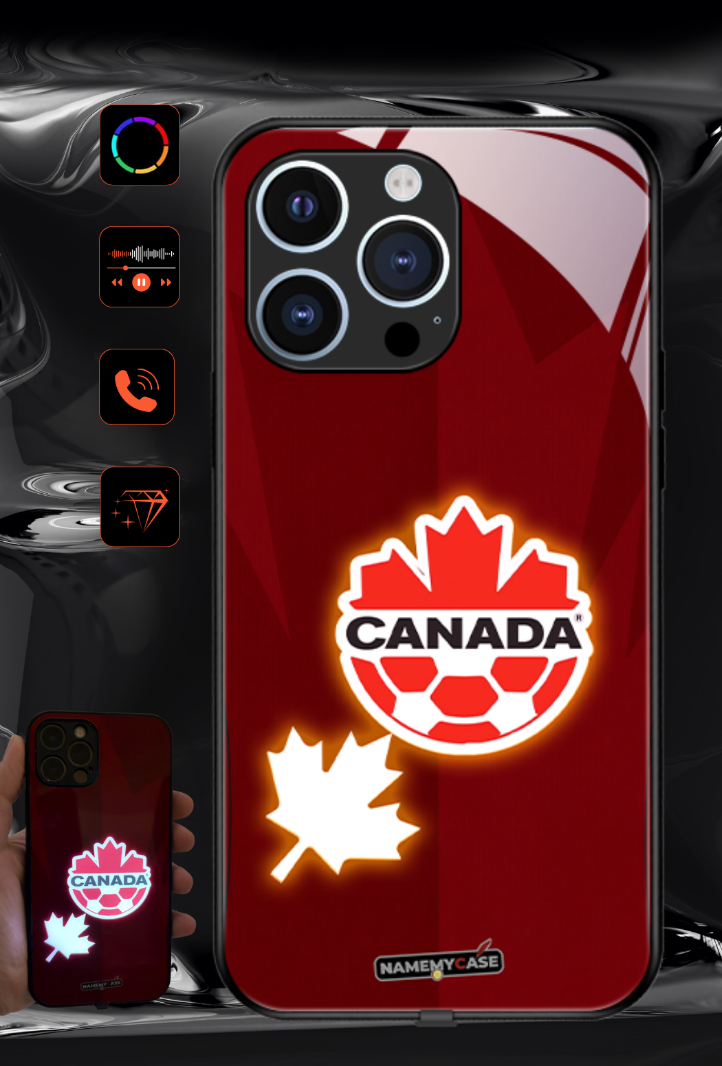 Funda LED para iPhone Omerta Rosa