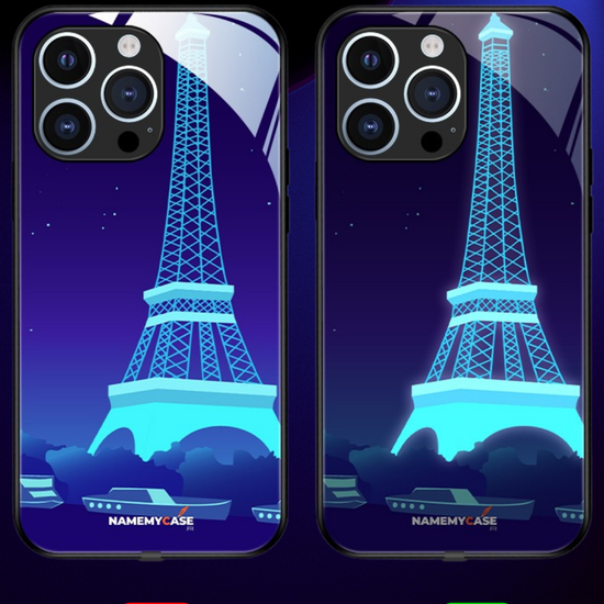 Funda LED Luminosa para iPhone - Torre Eiffel