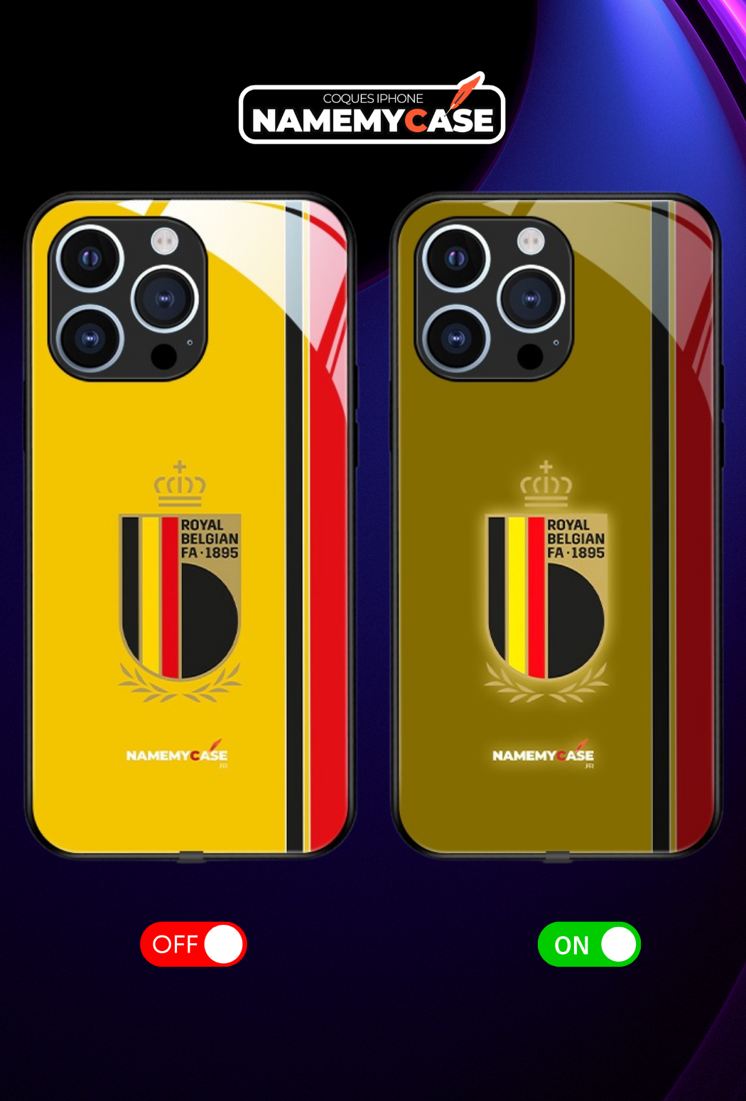 Funda LED para iPhone - Bélgica