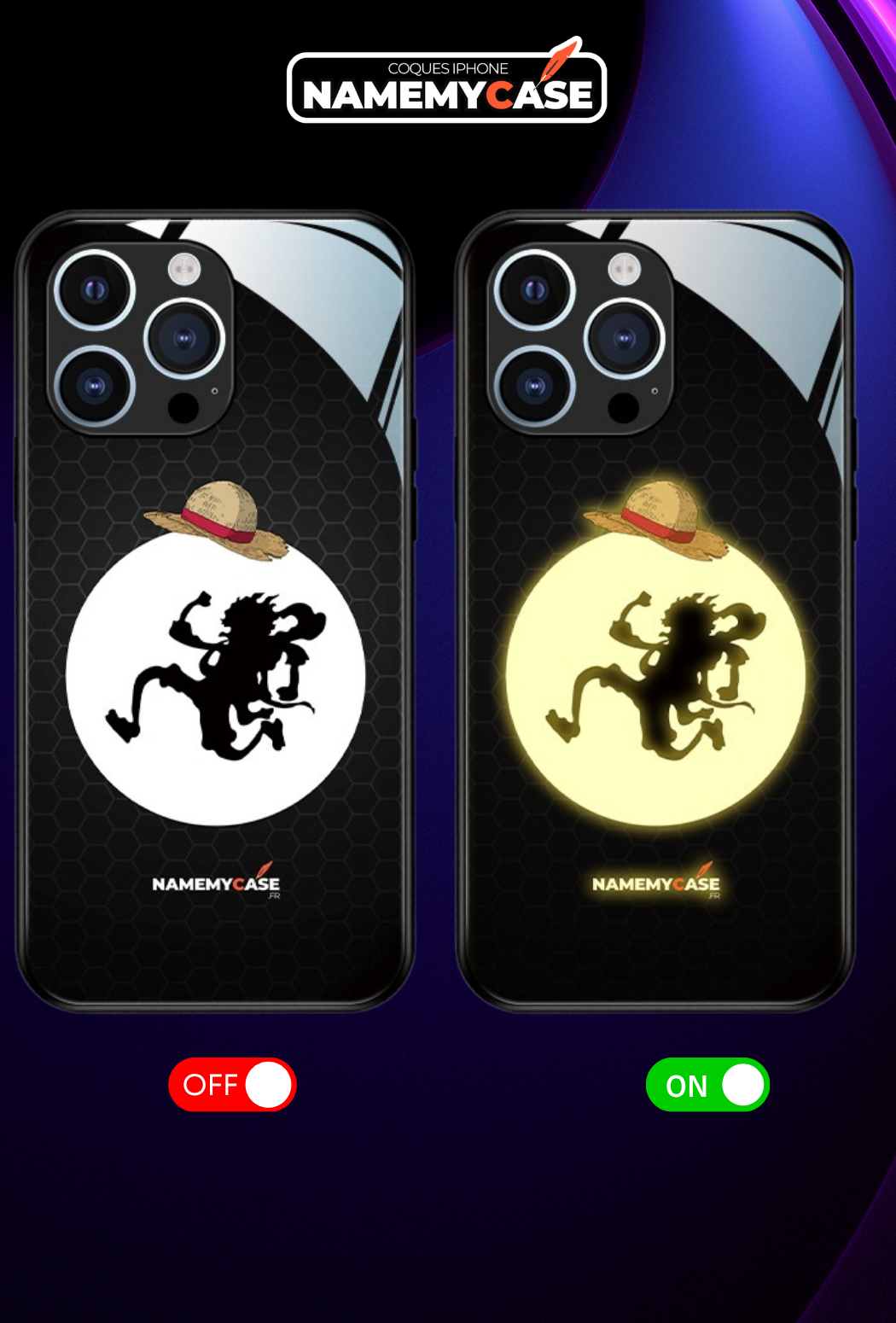 Funda LED Iluminada para iPhone - Nika | Una pieza