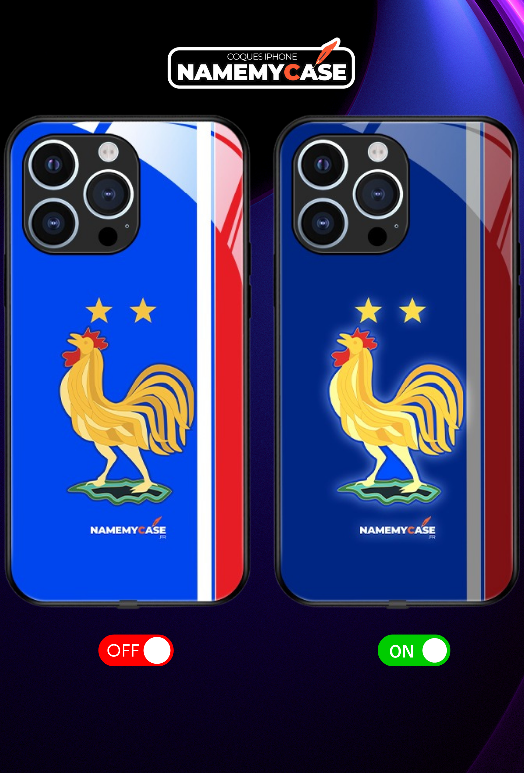 Funda LED Luminosa para iPhone - Francia