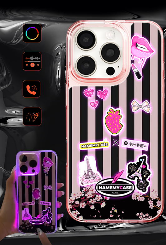 Funda LED Luminosa para iPhone - Paris Love
