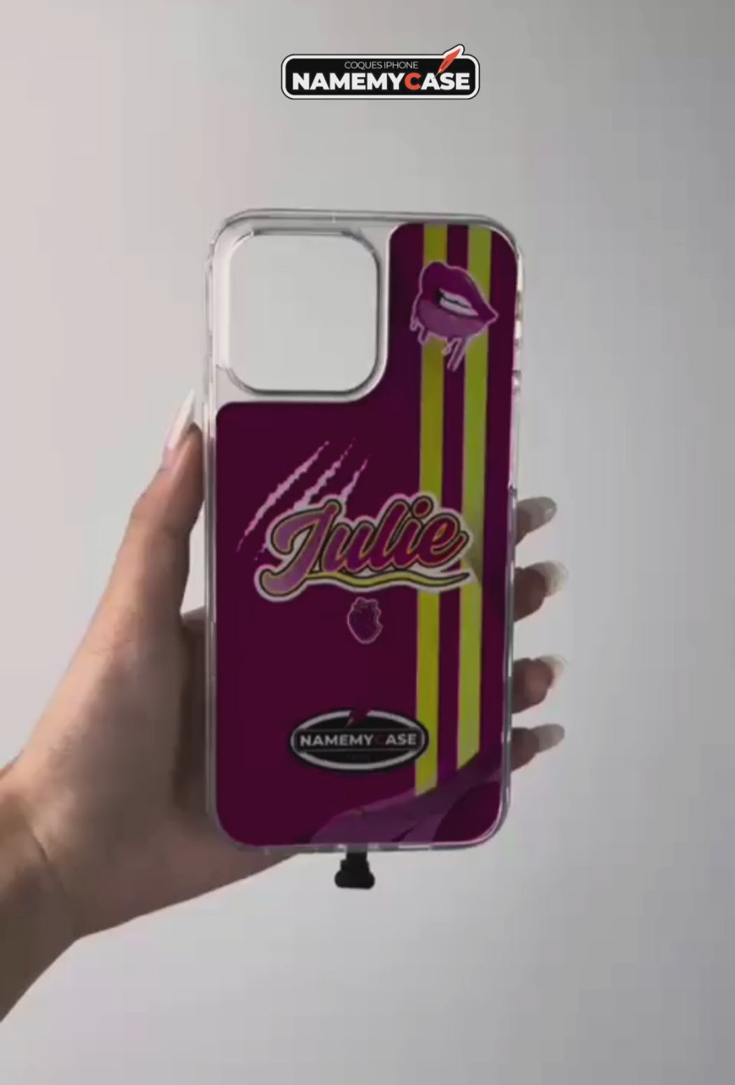 Funda personalizada para iPhone con luz LED