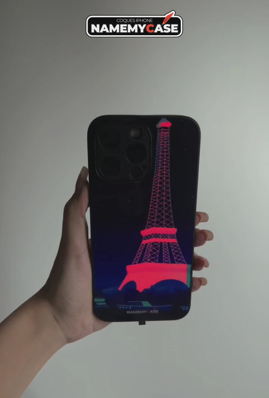 Funda LED Luminosa para iPhone - Torre Eiffel
